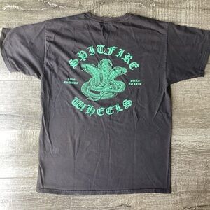 Spitfire Wheels Venomous Snake “live to burn” Graphic Tee Black Men’s L